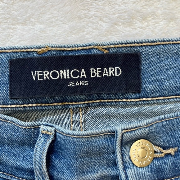 Veronica Beard Carly Kick Flare Jeans Bright Lakeshore Size 29 High Rise - Picture 8 of 15